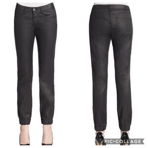3x1 NYC Black Coated Jogger Pants, size 32